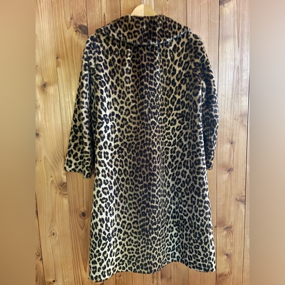Vintage 60s faux fur Leopard coat - Picture 4 of 6